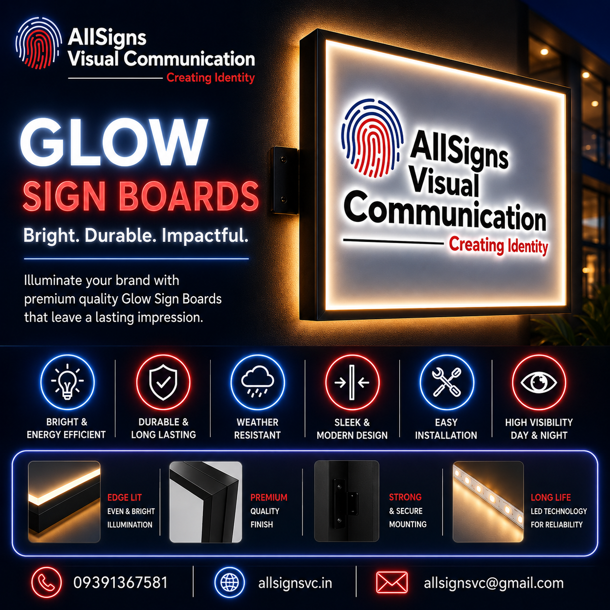 Glow Sign Boards