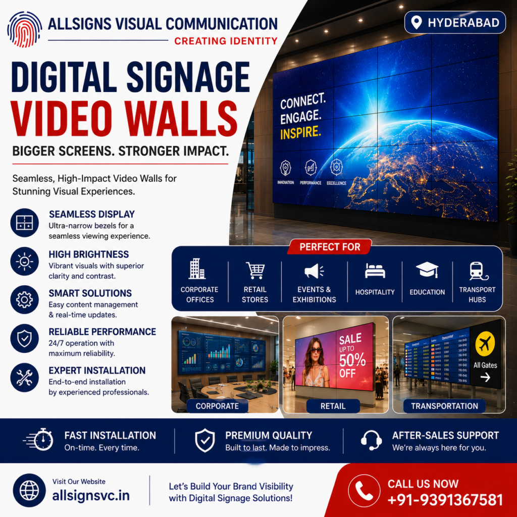 digital signage video walls