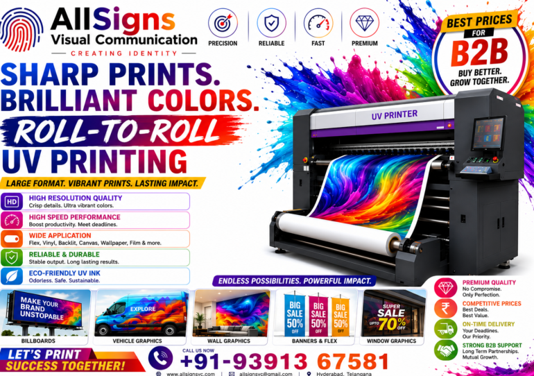 Roll to Roll UV Printing in Hyderabad: The Future of High-Quality, Durable, and Cost-Effective Large Format Printing
